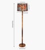 Mid Century Solid Wood Antique Floor Lamp