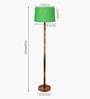 Mid Century Solid Wood Antique Floor Lamp