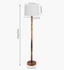 Mid Century Solid Wood Antique Floor Lamp