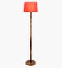 Mid Century Solid Wood Antique Floor Lamp