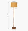 Mid Century Solid Wood Antique Floor Lamp