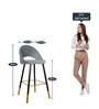Midas Barstool in Grey Colour