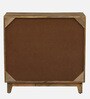 Midas Mango Wood Hand Painted Multicolor 2 Door Wide Cabinet In Natural Finish