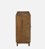 Midas Mango Wood Hand Painted Multicolor 4 Door Sideboard In Natural Finish