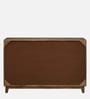 Midas Mango Wood Hand Painted Multicolor 4 Door Sideboard In Natural Finish