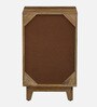 Midas Mango Wood Hand Painted Multicolor One Door Cabinet In Natural Finish