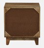 Midas Mango Wood Hand Painted Multicolour 2 Door Small Cabinet In Natural Finish