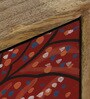 Midas Mango Wood Hand Painted Multicolour One Door Small Cabinet In Natural Finish