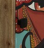 Midas Mango Wood Hand Painted Multicolour One Door Small Cabinet In Natural Finish