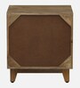 Midas Mango Wood Hand Painted Multicolour One Door Small Cabinet In Natural Finish