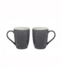 Midnight Ash Coffee Mug Set of 2 (380ML Each) Microwave Safe Coffee Mugs