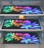 Set of 6 Black Base Midnight Bloom Floral Placemats