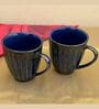 Midnight Blue Ceramic  Tea Cups