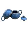 Midnight Blue Ceramic  Tea Pot With Cup