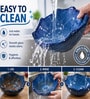 Midnight Blue Textured Ceramic Bowl, 500 Ml