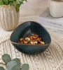 Midnight Blue Triangle Ceramic Serving Bowl, 500 Ml