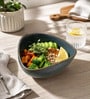 Midnight Blue Triangle Ceramic Serving Bowl, 500 Ml