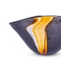 Midnight Crest Glass Vase