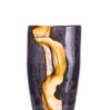 Midnight Crest Glass Vase