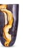 Midnight Crest Glass Vase