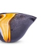 Midnight Crest Glass Vase