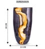Midnight Crest Glass Vase
