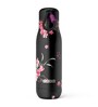 Midnight Floral 500ml Black & Pink Stainless Steel Bottle