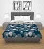 Midnight Grey Microfiber Geometric 120 Gsm Double Dohar