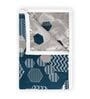Midnight Grey Microfiber Geometric 120 Gsm Double Dohar
