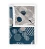 Midnight Grey Microfiber Geometric 120 Gsm Single Dohar