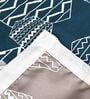 Midnight Grey Microfiber Geometric 120 Gsm Single Dohar