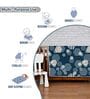 Midnight Grey Microfiber Geometric 120 Gsm Single Kids Comforter