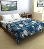Midnight Grey Microfiber Geometric 150 Gsm Double Comforter