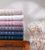 Midnight Indigo Bamboo and Cotton Solid 600 GSM Bath Towel (1 Pc)