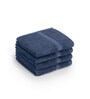 Midnight Indigo Bamboo and Cotton Solid 600 GSM Face Towels (4 Pc)