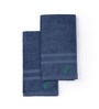 Midnight Indigo Bamboo and Cotton Solid 600 GSM Hand Towels (2 Pc)