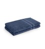 Midnight Indigo Bamboo and Cotton Solid 600 GSM Hand Towels (2 Pc)