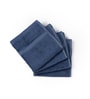 Midnight Indigo Bamboo and Cotton Solid 600 GSM Face Towels Pack of 4