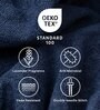Midnight Indigo Bamboo and Cotton Solid 600 GSM Face Towels Pack of 4