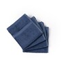 Midnight Indigo Bamboo and Cotton Solid 600 GSM Face Towels Pack of 4