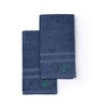 Midnight Indigo Bamboo and Cotton Solid 600 GSM Hand Towels Pack of 2