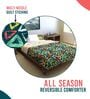 Midnight Multicolor Microfiber Geometric 150 Gsm Double Comforter