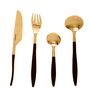 Midnight Opulence Black & Gold (Set of 4) Cutlery Set