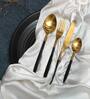 Midnight Opulence Black & Gold (Set of 4) Cutlery Set