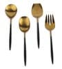 Midnight Opulence Gold Serving Set