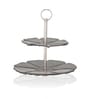 Midnight Petals Two Tiered Cake Stand (1 Piece)