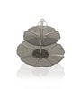 Midnight Petals Two Tiered Cake Stand (1 Piece)
