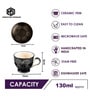 Midnight Spiral Ceramic Cup and Saucer Set of 12(130ml) Tea Coffee Cups