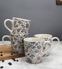 Midsummer Night Dream 300ml Multicolour Stoneware (Set of 4) Coffee Mug