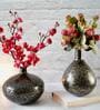 Mieko Black Iron (Pack of 2) Vases